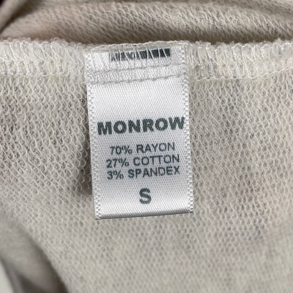 Monrow Shirred Waist Mini Dress‎ Ash Gray Small - Picture 7 of 11